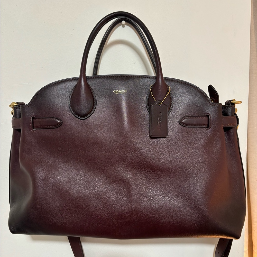 Coach Soft Empire Carryall Bag 40 Merlot/Brass